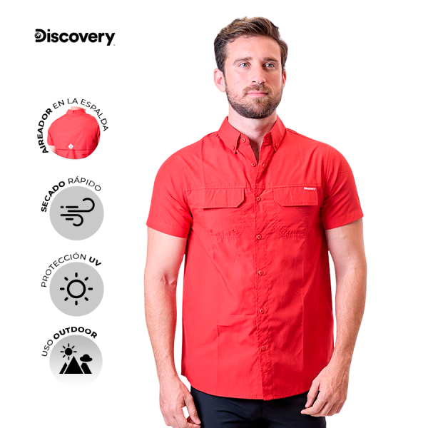 CAMISA M/C CAB DX4578-308-80242RED