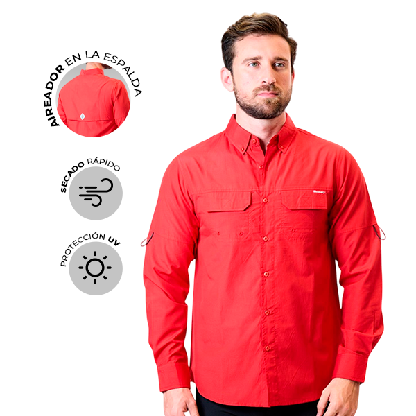 CAMISA ML CAB DX4578-308-80243RED
