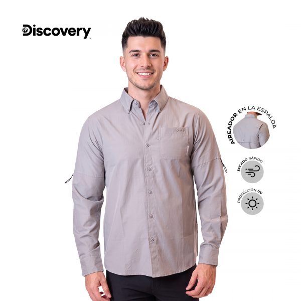 CAMISA ML DX4578-308-80245GRY