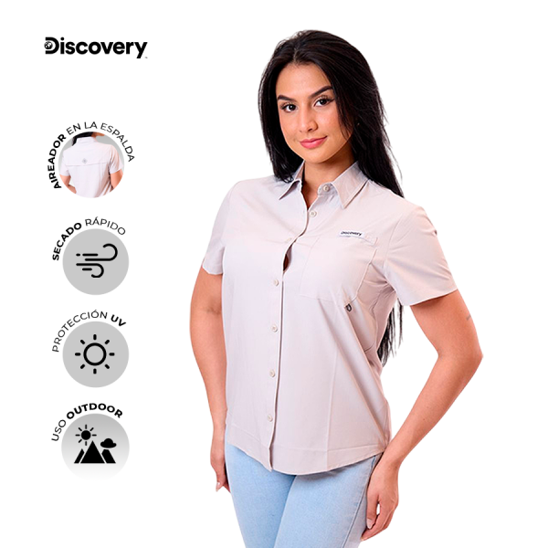 CAMISA MC MUJER DX5078-112-83602GRY