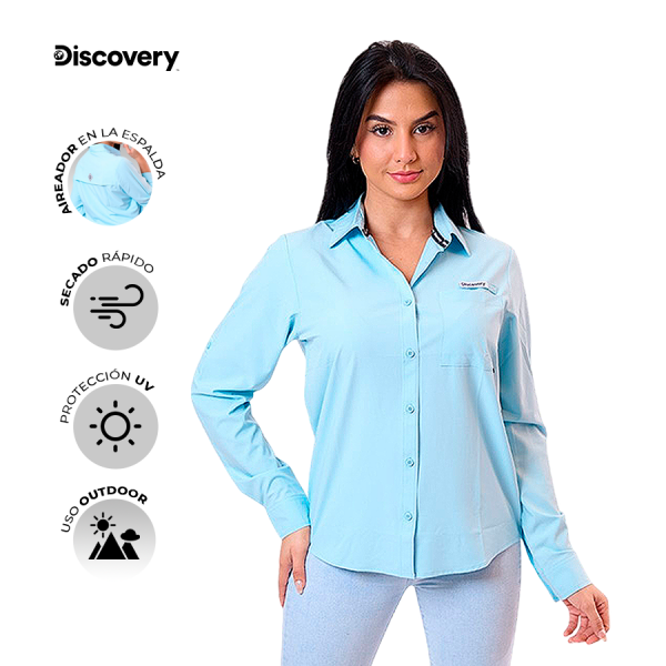 CAMISA ML PLUS MUJER DX5078-509-83605LBL