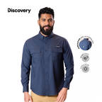 CAMISA ML DX5280-308-85607NVY AZUL 7453121454673-AZ