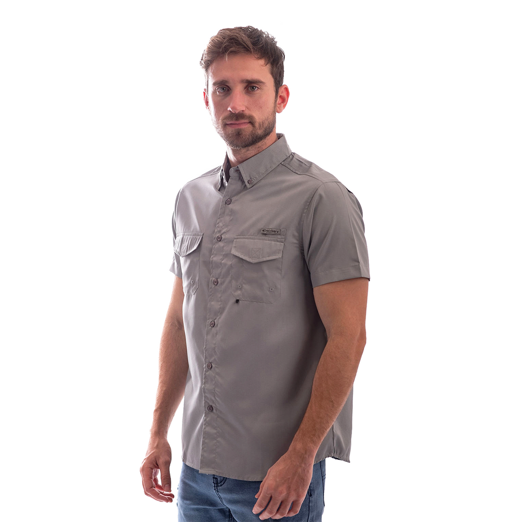 CAMISA MC PLUS DX4575-308-76807LSLV GRIS