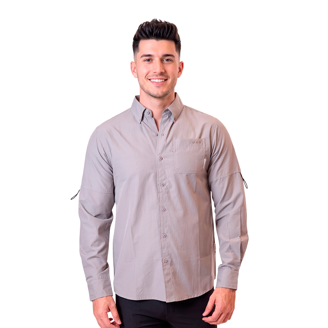 CAMISA ML DX4578-308-80245GRY