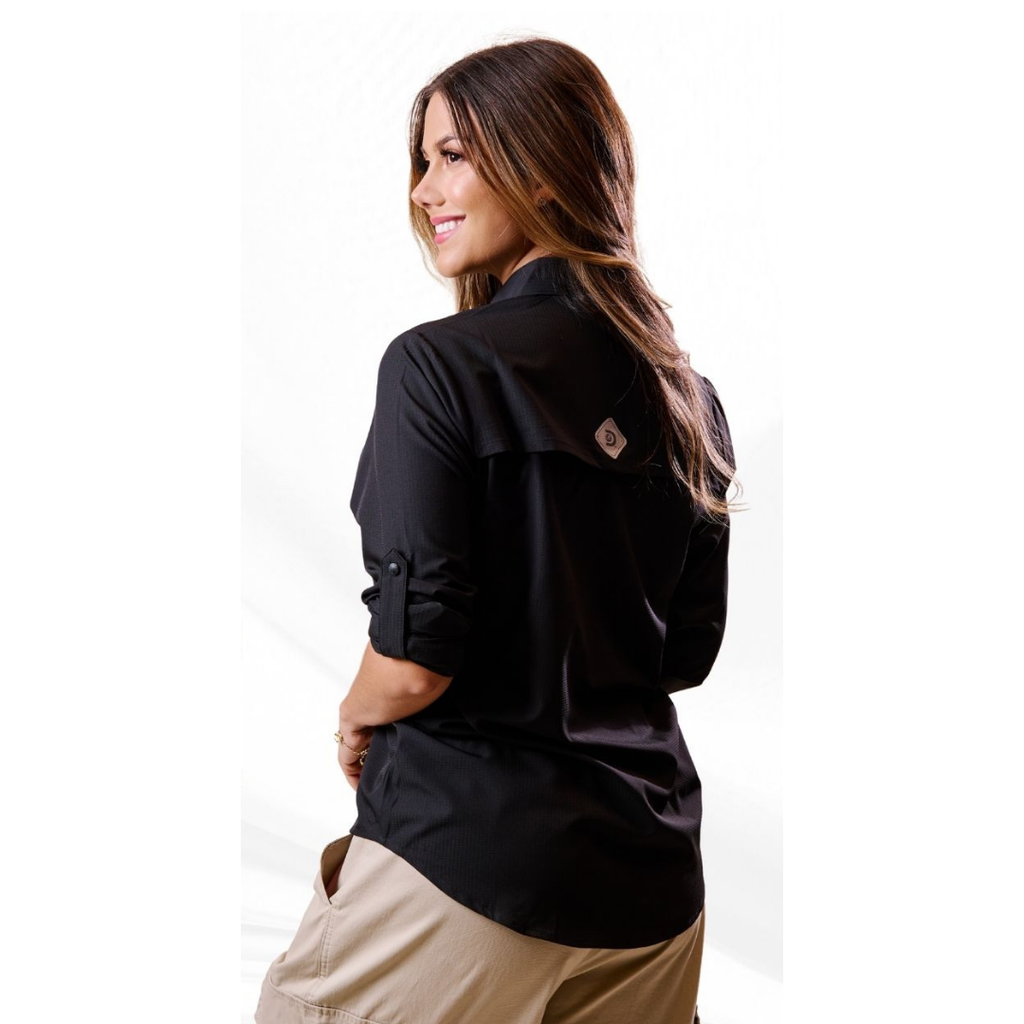 CAMISA ML DISCOVERY DAMA DX5079-112-84761BLK