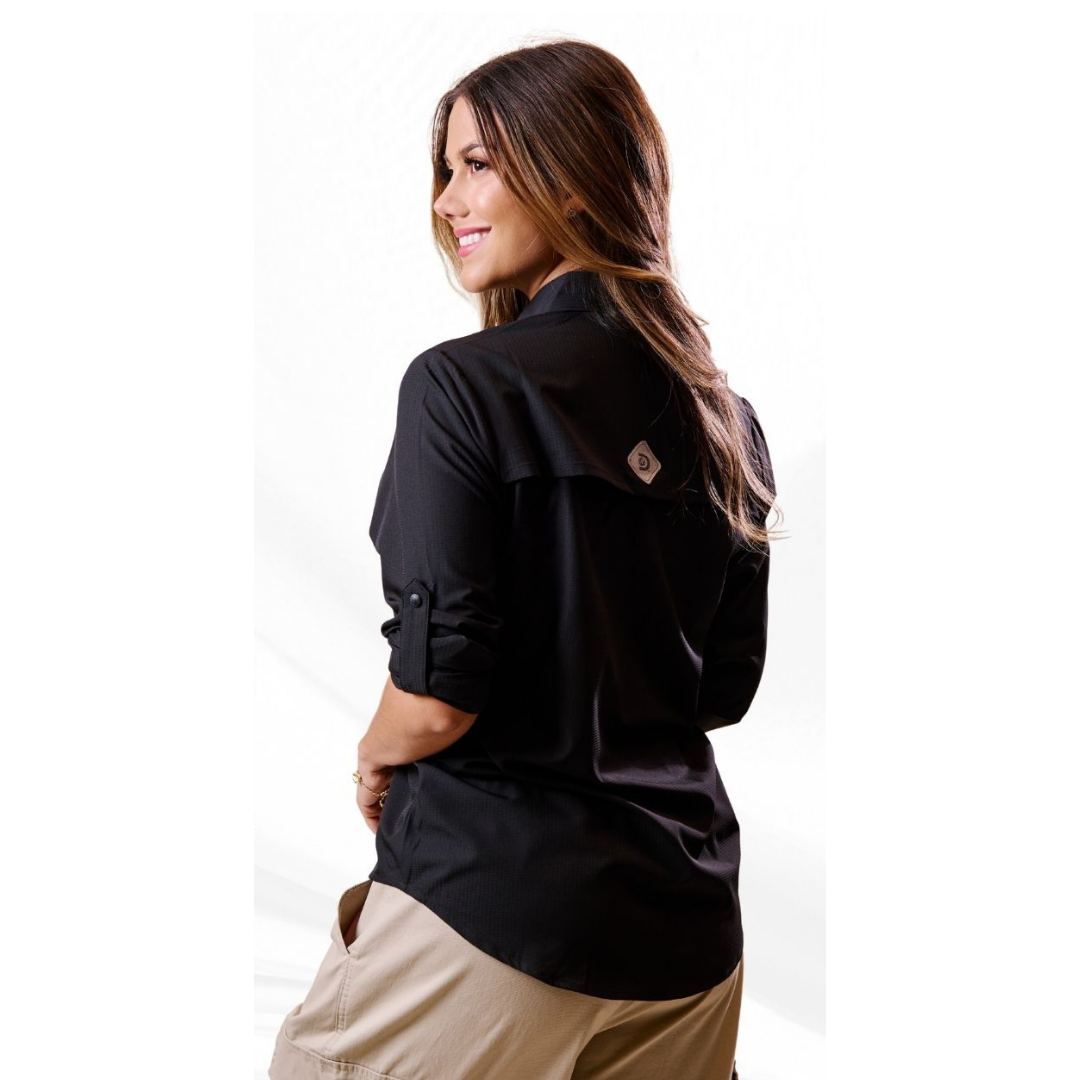 CAMISA ML DISCOVERY DAMA DX5079-112-84761BLK