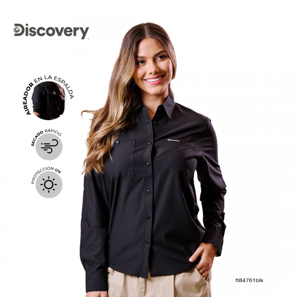 CAMISA DISCOVERY MUJER DX5079-112-84761BLK